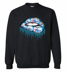 Lip Philadelphia 76ers Crewneck Sweatshirt - zezetee