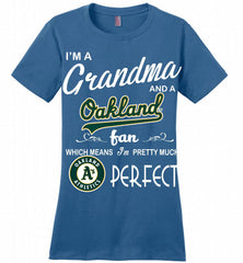 I'M A Grandma And A Oakland Athletics Fans Gift Ladies Perfect - zezetee