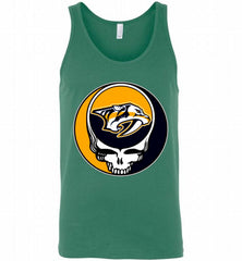 NHL TEAM NASHVILLE PREDATORS X GRATEFUL DEAD LOGO BAND Tank - zezetee