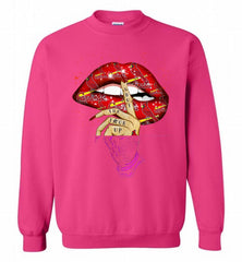 mlb cardinals lip shut the fuck up Crewneck Sweatshirt - zezetee