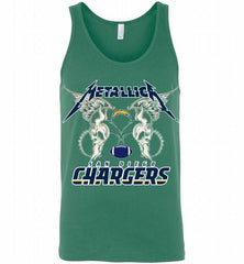 Metallica Los Angeles Chargers Logo Tank - zezetee