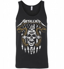 Metallica Snake Skull New Orleans Pelicans Logo Tank - zezetee