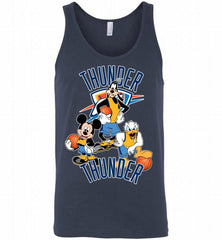 Mickey Goofy Donald Loves Oklahoma City Thunder Basketball Fans Tank - zezetee