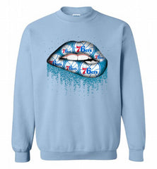 Lip Philadelphia 76ers Crewneck Sweatshirt - zezetee