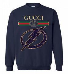 Gucci Tampa Bay Lightning Logo Crewneck Sweatshirt - zezetee