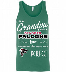 I'M A Grandpa And A Atlanta Falcons Pretty Much Perfect Tank - zezetee