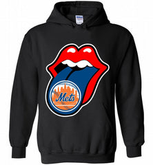 New York Mets  x The Rolling Stones Logo Hoodie - zezetee