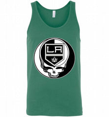 NHL TEAM LOS ANGELES KINGS X GRATEFUL DEAD LOGO BAND Tank - zezetee