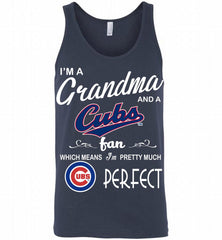 I'M A Grandma And A Chicago Cubs Fans Gift Tank - zezetee