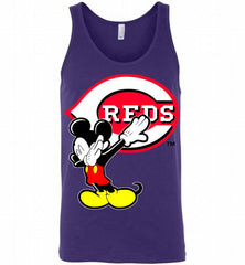 Disney Mickey Mouse Dabbing Cincinnati Reds Tank - zezetee
