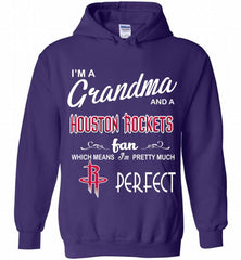 I'M A Grandma And A Houston Rockets Fans Perfect Hoodie - zezetee