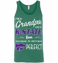 I'M A Grandpa And A Kansas State Wildcats Fan Tank - zezetee