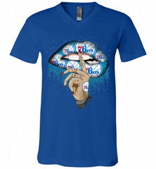 Philadelphia 76ers Lip Shut The Fuck Up V-Neck Shirt - zezetee