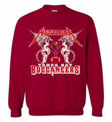 Metallica Tampa Bay Buccaneers Logo Crewneck Sweatshirt - zezetee