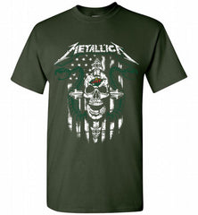 Metallica Snake Skull Minnesota Wild Logo Shirt - zezetee