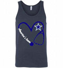 DALLAS COWBOYS NURSE LOVE AMERICA’S TEAM Tank - zezetee