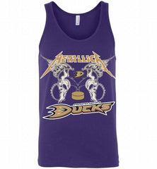 Metallica Anaheim Ducks Logo Tank - zezetee