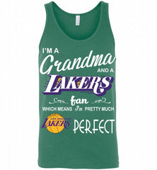 I'M A Grandma And A Los Angeles Lakers Fans Perfect Tank - zezetee