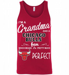 I'M A Grandma And A Chicago Bulls Fans Perfect Tank - zezetee