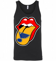 St Louis Blues  x The Rolling Stones Logo Tank