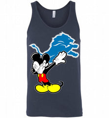 Disney Mickey Mouse Dabbing Detroit Lions Tank - zezetee
