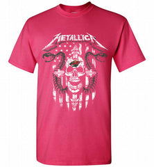 Metallica Snake Skull Minnesota Wild Logo Shirt - zezetee