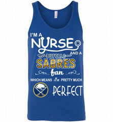 I'M A Nurse And A Buffalo Sabres Fans Gift Tank - zezetee