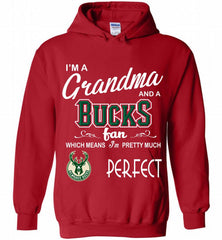 I'M A Grandma And A Milwaukee Bucks Fans Perfect Hoodie - zezetee