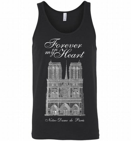 Notre Dame Paris-Catholic-Cathedral-Architecture Tank - zezetee
