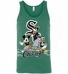 Mickey Goofy Donald Chicago White Sox Teams Tank - zezetee