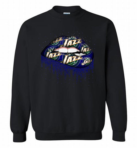 Lip Utah Jazz Crewneck Sweatshirt - zezetee