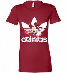 ADIDAS FOOTBALL MICKEY MOUSE DISNEY SPORTS Bella Ladies Tee - zezetee