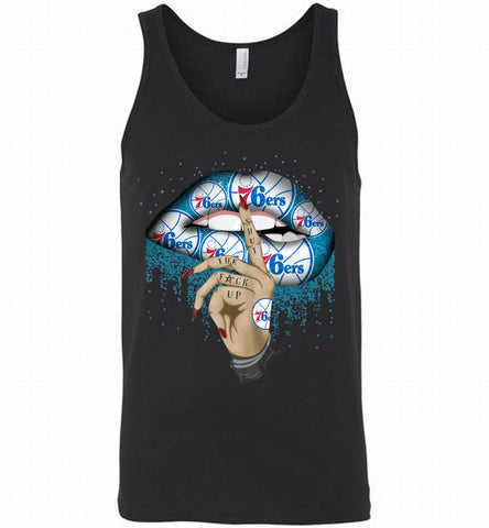 Philadelphia 76ers Lip Shut The Fuck Up Tank - zezetee