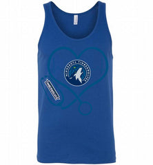 Nurse Heartbeat Love MinnesotaTimberwolves Tank - zezetee