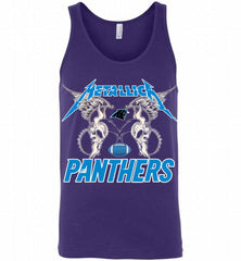 Metallica Carolina Panthers Logo Tank - zezetee