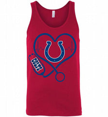 Nurse Heartbeat Indianapolis Colts Tank - zezetee