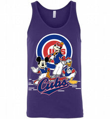 Mickey Goofy Donald Chicago Cubs Teams Tank - zezetee
