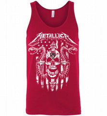 Metallica Snake Skull Brooklyn Nets Logo Tank - zezetee