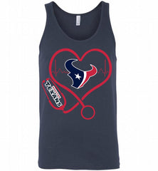 Nurse Heartbeat Houston Texans Tank - zezetee