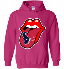Houston Texans  x The Rolling Stones Logo Hoodie - zezetee