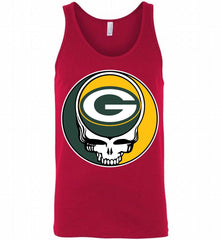 Green Bay Packers Grateful Dead Logo Band Tank - zezetee