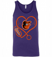 Nurse Heartbeat Baltimore Orioles Tank - zezetee