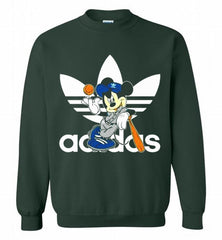 ADIDAS BASEBALL MICKEY MOUSE DISNEY SPORTS Crewneck Sweatshirt - zezetee