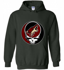 NHL TEAM ARIZONA COYOTES X GRATEFUL DEAD LOGO BAND Hoodie - zezetee