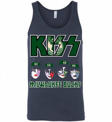 Kiss Milwaukee Bucks Logo Tank - zezetee