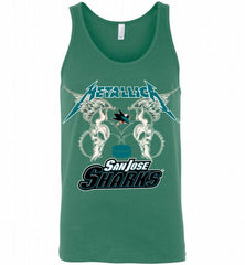 Metallica San Jose Sharks Logo Tank - zezetee