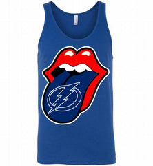 Tampa Bay Lightning  x The Rolling Stones Logo Tank - zezetee