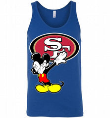 Disney Mickey Mouse Dabbing San Francisco 49ers Tank - zezetee