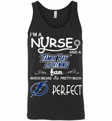 I'M A Nurse And A Tampa Bay Lightning Fans Gift Tank - zezetee