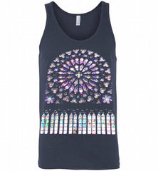 Stained glass notre dame cathedral Tank - zezetee